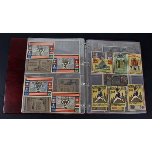 593 - Germany (150), an album of German notgeld, better town groups and sets seen, the majority look Uncir... 