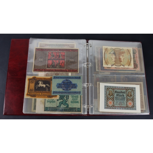 594 - Germany (67), a collection in album including German Democratic Republic 50 Pfennig to 100 Mark date... 