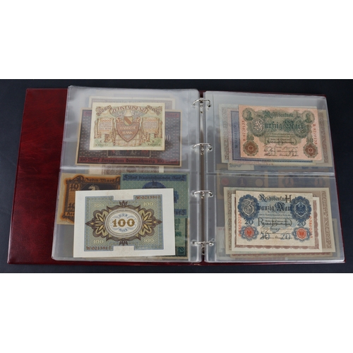 594 - Germany (67), a collection in album including German Democratic Republic 50 Pfennig to 100 Mark date... 