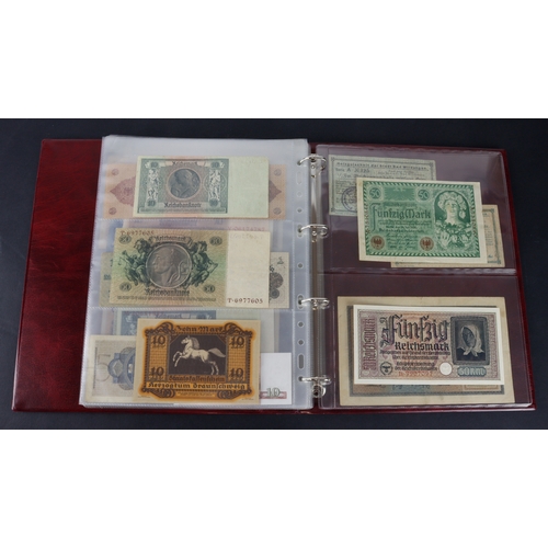 594 - Germany (67), a collection in album including German Democratic Republic 50 Pfennig to 100 Mark date... 