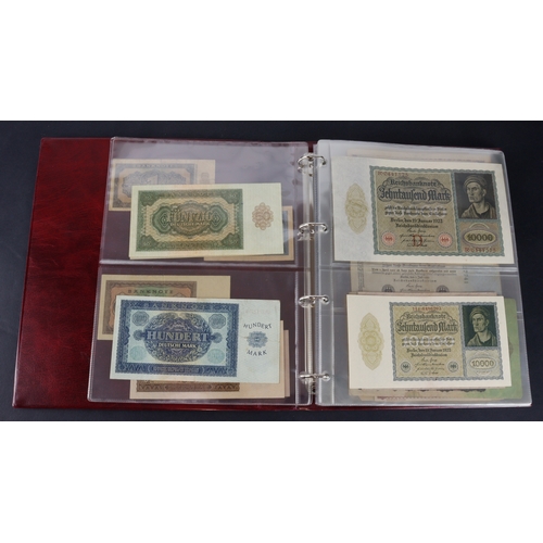 594 - Germany (67), a collection in album including German Democratic Republic 50 Pfennig to 100 Mark date... 