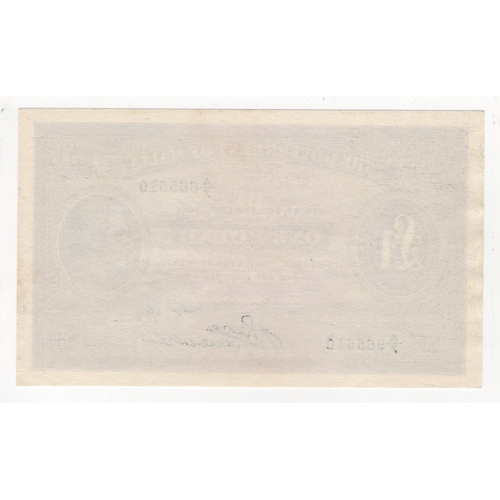 725 - Malta 1 Pound issued 1940, portrait King George VI at right, rarer signature J. Pace, serial A/7 665... 