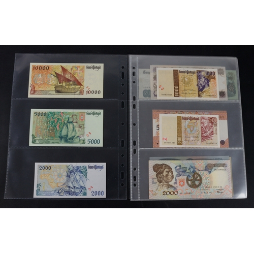 781 - Portugal (19), collection in album pages, all different comprising 10000 Escudos 1997, 5000 Escudos ... 