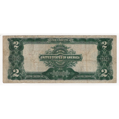 881 - United States of America 2 Dollars Silver Certificate dated 1899, signed Speelman & White, George Wa... 