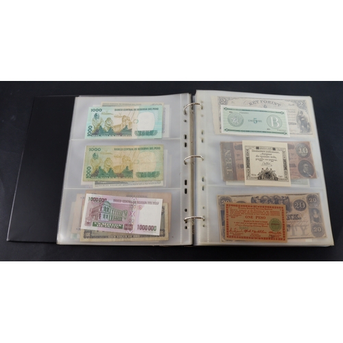 893 - World (220), collection in Hendon album, Turkey Ottoman, Confederate States, USA obsolete banks, Hun... 