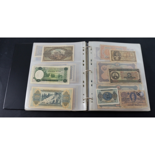 893 - World (220), collection in Hendon album, Turkey Ottoman, Confederate States, USA obsolete banks, Hun... 