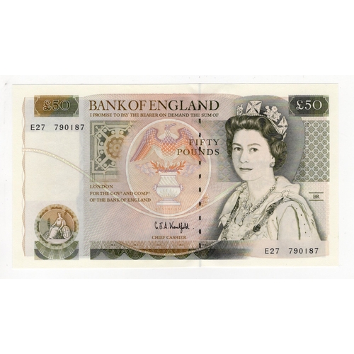 90 - Kentfield 50 Pounds (B361) issued 1991, Pictorial Series D note, Sir Christopher Wren on reverse, se... 