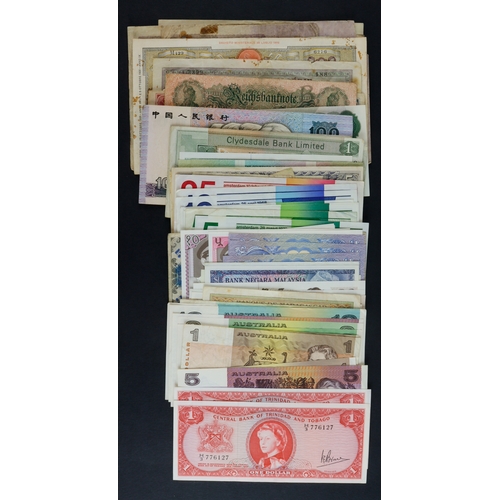 901 - World (80), a good group including Trinidad & Tobago 1 Dollar 1964 Queen Elizabeth II (2), China 100... 