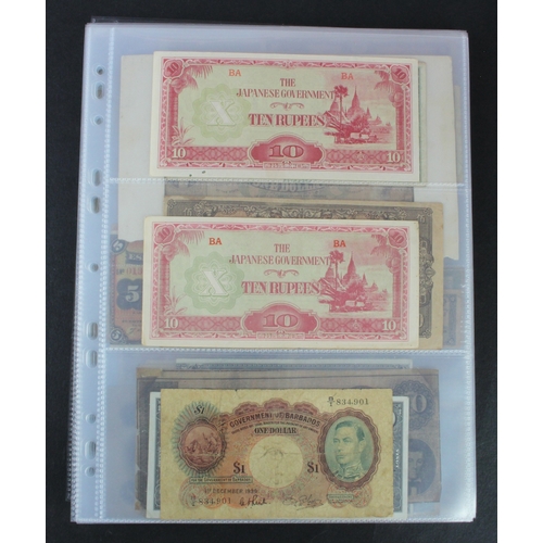 902 - World (94), including Barbados 1 Dollar 1939, Canada 20 Dollars 1937, Confederate States 20 Dollars ... 