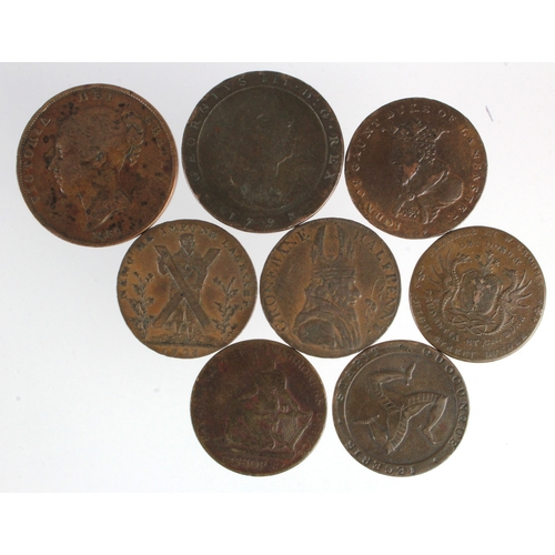 1012 - Tokens, 18th-19thC Scotland, Ireland & Isle of Man (8) copper: Edinburgh, Lothian #51 aVF; Dundee, A... 