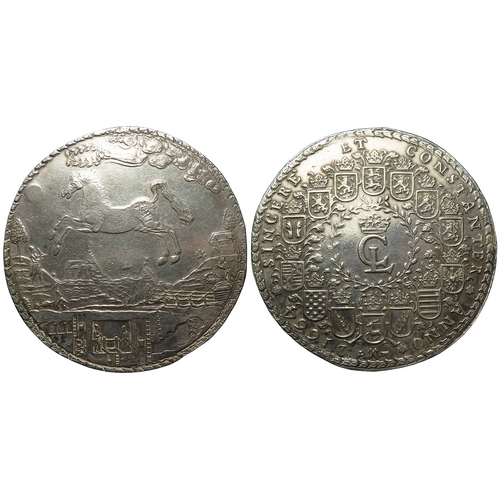 253 - German States, Brunswick-Lüneburg-Celle silver 3 Thaler 1664, KM# 222.5, 86.00g, GVF - an impressive... 