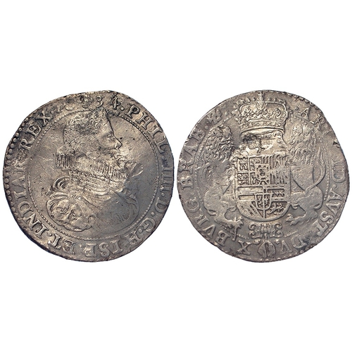 330 - Spanish Netherlands, Brabant, Philip IV silver Ducaton 1634 mm. angel face (Brussels), 32.10g, KM# 5... 