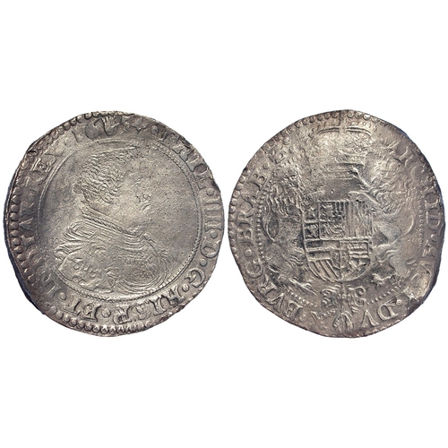 344 - Spanish Netherlands, Brabant, Philip IV silver Ducaton 1654 mm. hand (Antwerp), 31.86g, KM# 72.1; a ... 