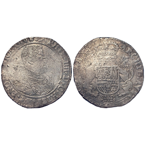 347 - Spanish Netherlands, Brabant, Philip IV silver Ducaton 1659 (?not very clear) mm. angel face (Brusse... 