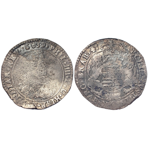 349 - Spanish Netherlands, Brabant, Philip IV silver Ducaton 1659 mm. hand (Antwerp), 32.28g, KM# 72.1; a ... 