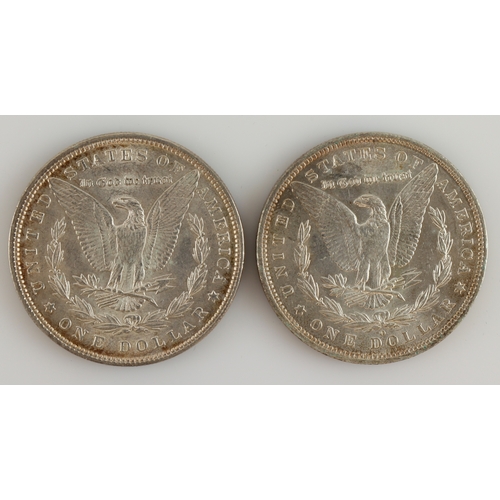 363 - USA Dollars (2) 1881o & 1896. Both EF -aU