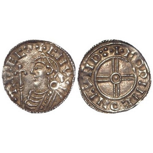 387 - Anglo-Saxon silver Penny of Cnut, Short Cross type (1029-1035/6), London mint, moneyer Eadwine. S.11... 