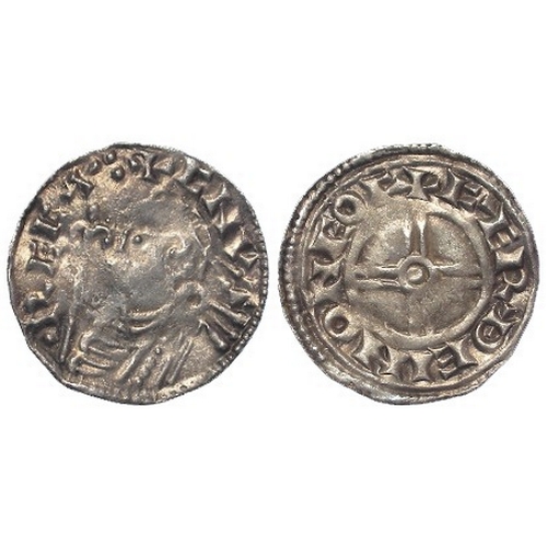 394 - Anglo-Saxon: Cnut silver Penny, Short Cross type, York mint, moneyer Farthein; FÆRĐEINONEOF. 1.04g. ... 