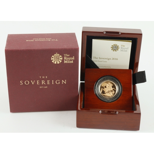 41 - Sovereign 2016 Proof FDC boxed as issued