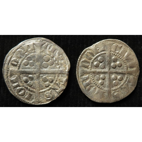 420 - Edward I silver Pennies of London (2): Type 4a, 1.26g, S.1394, nVF; and type 10ab2, 1.34g, S.1409, n... 