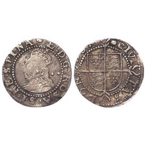 444 - Elizabeth I hammered silver Halfgroat mm. tun (1592-5) S.2579, GF/nVF