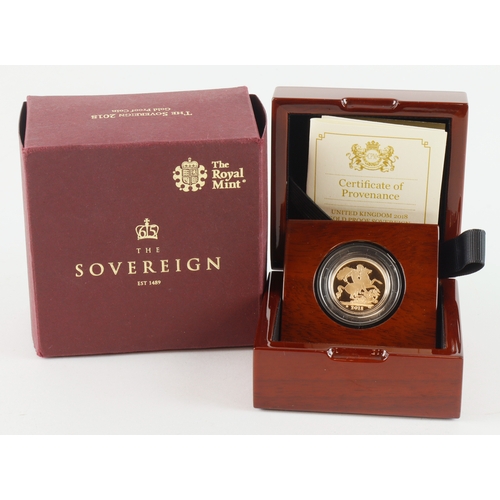 46 - Sovereign 2018 Proof FDC boxed as issued