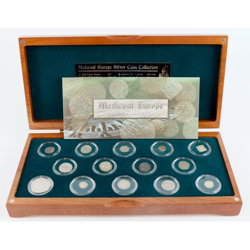 460 - European hammered silver coins (14) a set distributed by the Royal Mint in 2006: Medieval Europe Sil... 