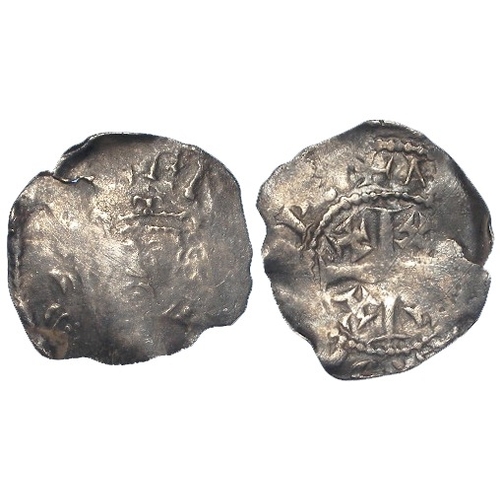 463 - Henry II silver Penny, Cross-crosslets ‘Tealby’ class F, Ipswich mint, moneyer Nicole. 1.31g. Irregu... 