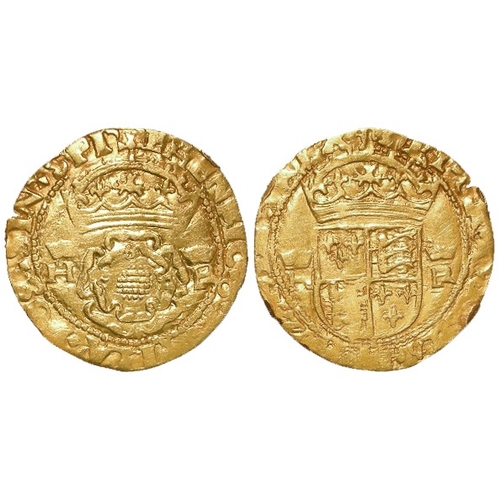 468 - Henry VIII gold Crown, Third Coinage 1544-47, Southwark mint, mm. E or E/S. S.2308. 2.78g. Ex-mount ... 