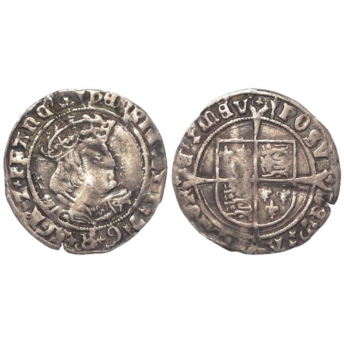 470 - Henry VIII silver Groat mm. arrow (52), Laker bust D, 2.53g, S.2337E, straightened GF, small edge sp... 