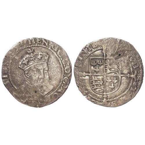 477 - Ireland, Henry VIII (posthumous coinage under Edward VI c.1547-1550) debased silver Sixpence of Dubl... 