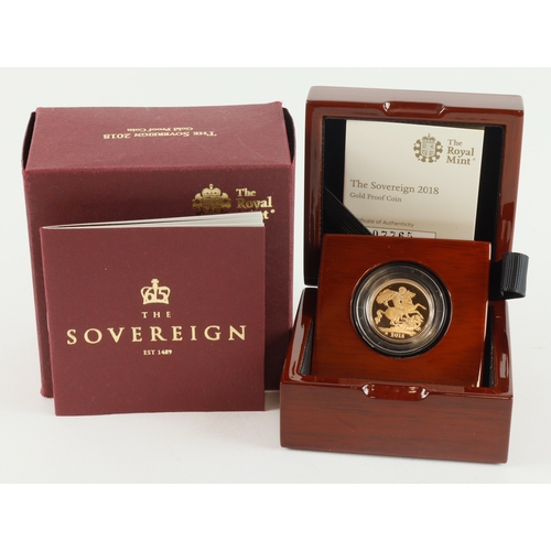 48 - Sovereign 2018 Proof FDC boxed as issued