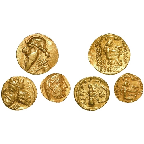 490 - Persis / Parthia (3) high carat gold imitations or fantasies of mis-matched designs or types known o... 