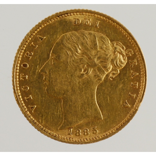 5 - Half Sovereign 1885 VF