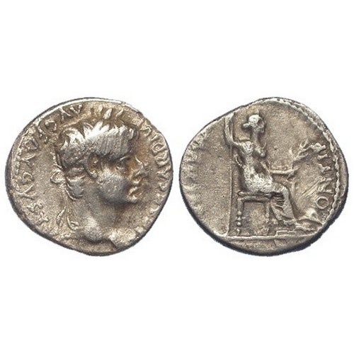 519 - Roman Imperial: Tiberius silver Denarius, Lugdunum (Lyon) mint, ‘Tribute Penny’ group 4, 18-35 AD, 3... 