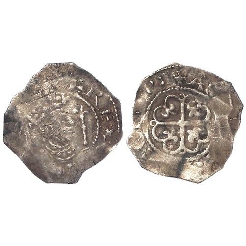 533 - Stephen silver Penny, Cross Moline ‘Watford’ type, Ipswich mint, moneyer Aedgar. 1.30g. S.1278. Irre... 