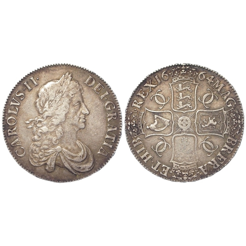 58 - Crown 1664 XVI, S.3355, VF