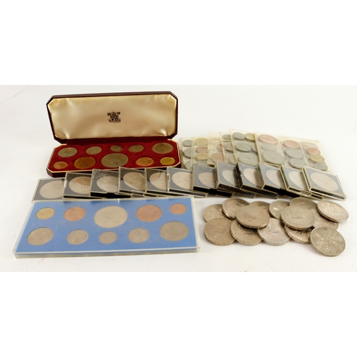 582 - GB 1953 Coronation sets and coins: A 1953 Proof Set GEF in a near contemporary Royal Mint replacemen... 