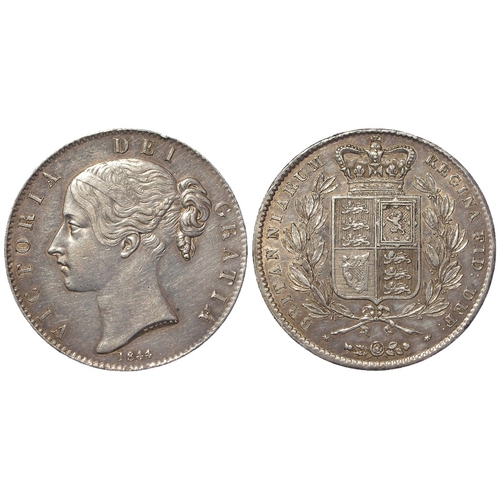 69 - Crown 1844 stars, VF, small edge nick.