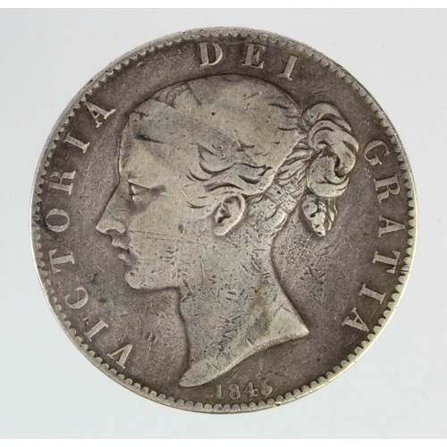 70 - Crown 1845 cinquefoils, S.3882, Fine.