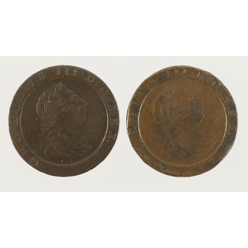 750 - GB Twopences (2) 1797 copper 