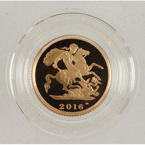 8 - Half Sovereign 2016 Proof (special portrait) FDC in capsule only.