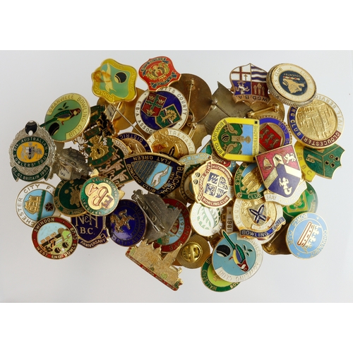 943 - Mixed lot of fifty-two( approx), bowling badges