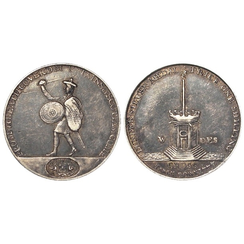 974 - Token, 18thC Angusshire/Forfarshire, Scotland silver: Dundee, James Wright Jr Shilling 1797; #3 (RRR... 