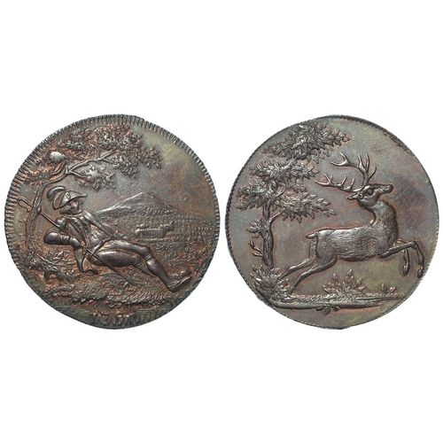 990 - Token, 18thC: T. Spence / Spensonian Halfpenny 1790, shepherd reclining / stag leaping r., plain edg... 