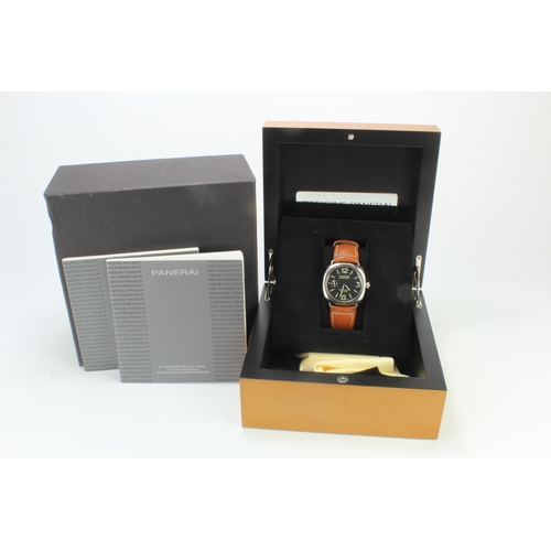 206 - Panerai Radiomir Black Seal 8 Days stainless steel gents manual wind wristwatch, ref. OP 6999. The b... 