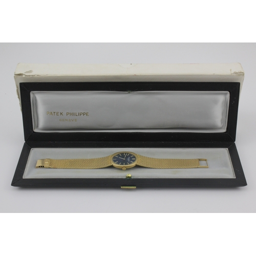 137 - Patek Philipe Ellipse 18ct yellow gold gents manual wind wristwatch, ref. 3584-1, circa 1971. The bl... 