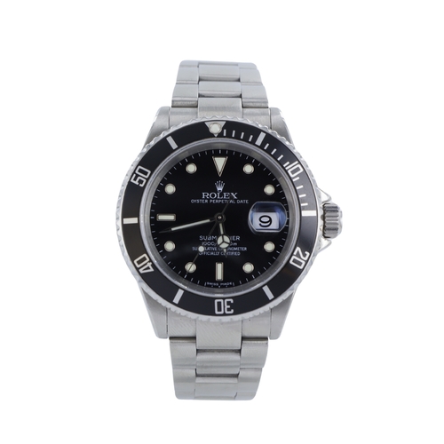 17 - Rolex Oyster Perpetual Submariner stainless steel gents wristwatch, ref. 16610, serial. Z348xxx, pur... 