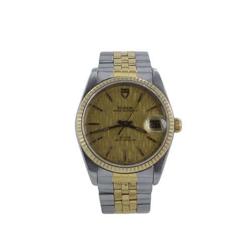 172 - Tudor Prince Oysterdate stainless steel and gold gents automatic wristwatch, ref. 74033, serial. 868... 