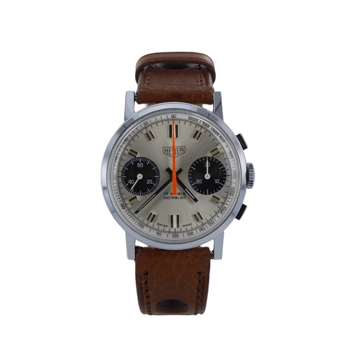 183 - Gents stainless steel cased Heuer manual wind chronograph wristwatch, ref. 1059/33, circa 1960s. The... 